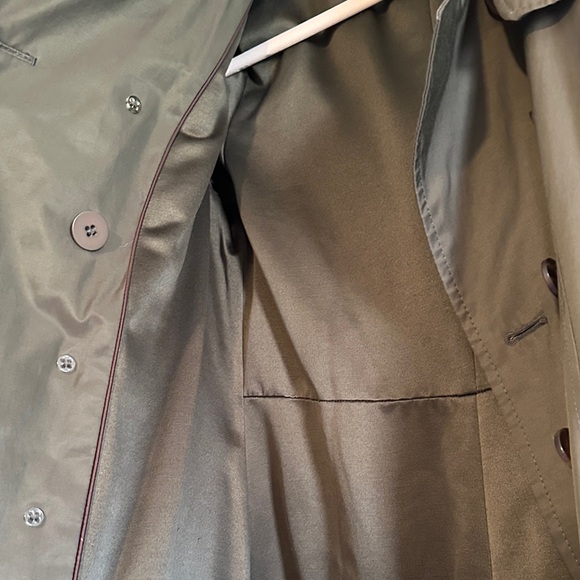 DKNY Women's Dark Green Trench Coat - Picture 5 of 7